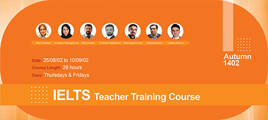 دوره TTC برای پائیز 1402 - IELTS Teacher Training Course