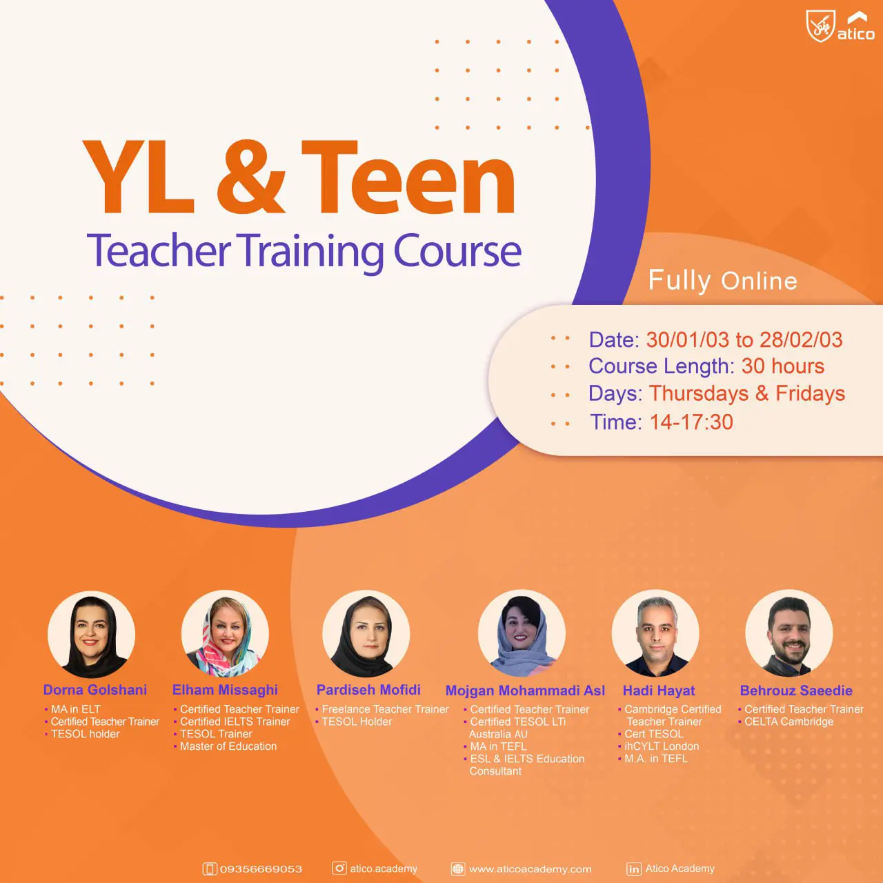 دوره YL & Teen Teacher Training Course آکادمی آتیکو