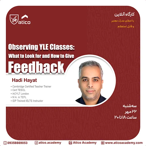 Observing YLE Classes: What to Look for and How to Give Feedback