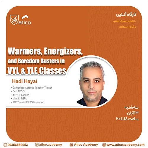 Warmers, Energizers, and Boredom Busters in VYL & YLE Classes